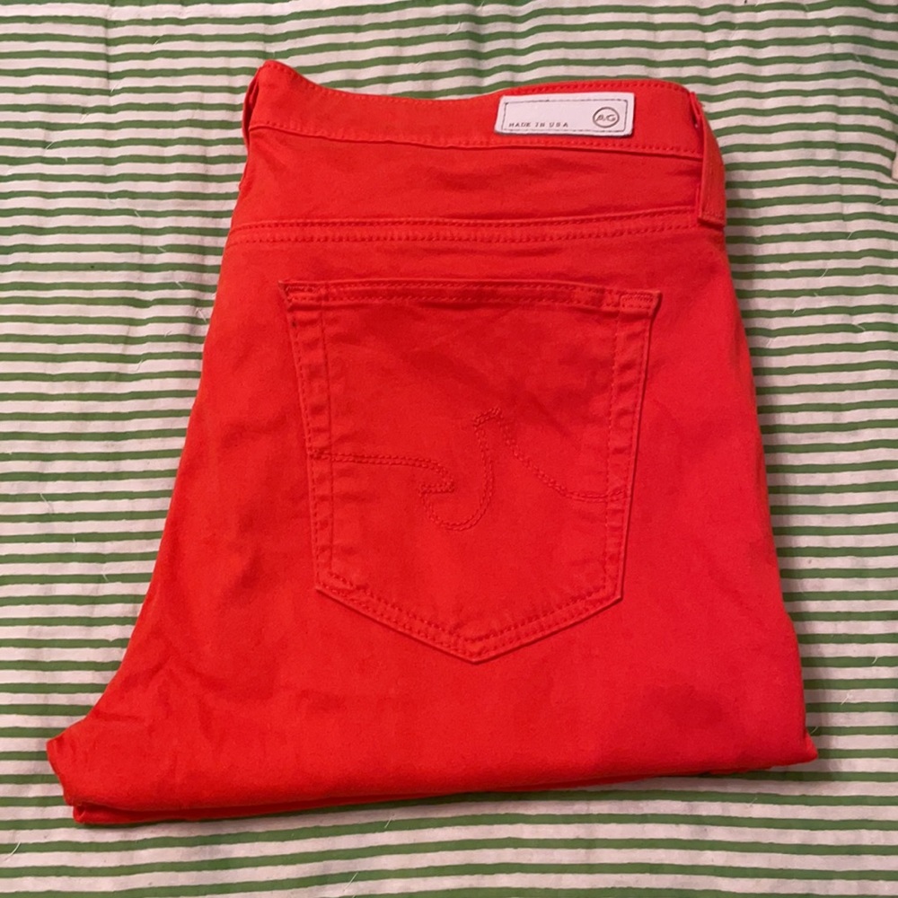 AG the super skinny legging in orange